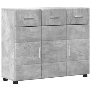 vidaXL Buffet FLORIN 88,5 x 30,5 x 73 cm Cinzento Derivados de Madeira