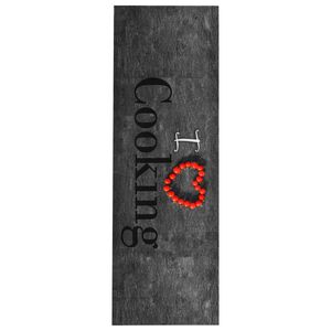 vidaXL Tapete de cozinha lav&aacute;vel com design Cooking 45x150 cm