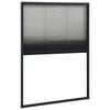 vidaXL Tela anti-insetos plissada janelas 80x120cm alum&iacute;nio antracite