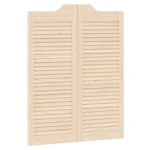 vidaXL Portas de Correr Natural 100 x 40 cm Madeira de Pinho Maci&ccedil;a
