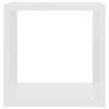 vidaXL Prateleiras de parede em forma de cubo 2 pcs 26x15x26 cm branco