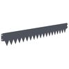 vidaXL Acabamento para Gramado 30 pcs 103 x 15 cm metal Antracite