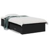 vidaXL Estrutura cama c/ gavetas 90x190 cm derivados de madeira preto