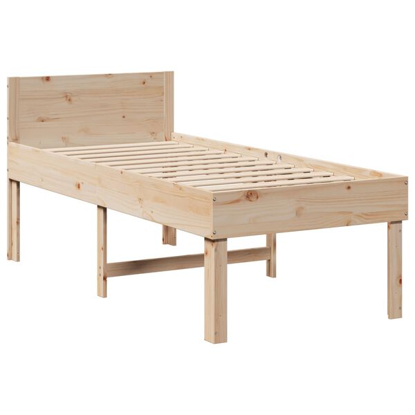 vidaXL Cama sem colch&atilde;o 90x190 cm madeira de pinho maci&ccedil;a