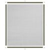 vidaXL Tela anti-insetos magn&eacute;tica janela 130x150cm fibra vidro branco
