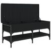 vidaXL Banco sapateira 102x42x45 cm derivados de madeira preto