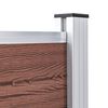 vidaXL Painel de veda&ccedil;&atilde;o para jardim 699x106 cm WPC castanho