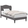vidaXL Estrutura da Cama Cinzento 100 x 200 cm Couro Sint&eacute;tico