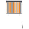 vidaXL Estore de rolo para exterior 80x250 cm amarelo e azul