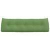 vidaXL Travesseiro para Costas Verde Claro 160 x 24 x 50 cm Veludo