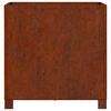 vidaXL Vaso/floreira com pernas 50x50x50 cm a&ccedil;o corten cor enferrujado