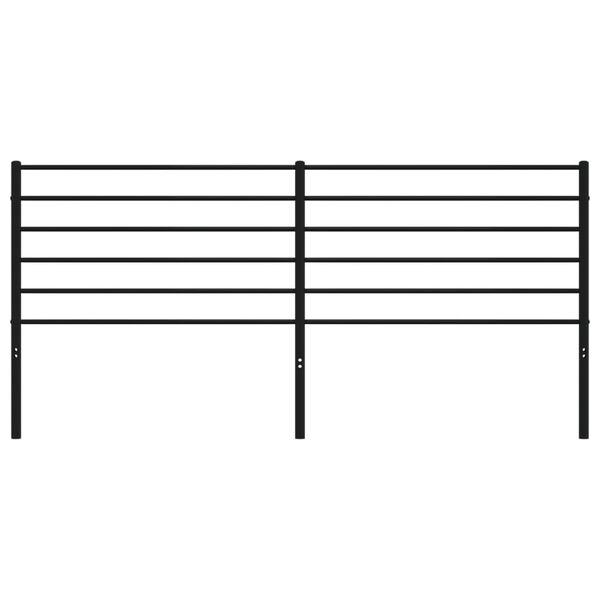 vidaXL Cabeceira de substitui&ccedil;&atilde;o 200 cm metal preto