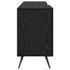 vidaXL Gabinete para TV Carvalho preto 150 x 30 x 50 cm