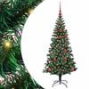 vidaXL &Aacute;rvore de Natal Artificial Pr&eacute;-iluminada Verde 120 cm