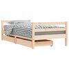 vidaXL Estrutura de cama infantil c/ gavetas 80x160 cm pinho maci&ccedil;o