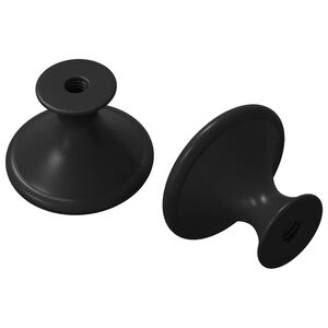vidaXL Cabo 2 pcs Preto &Oslash;30 mm Alum&iacute;nio