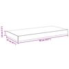 vidaXL Prateleiras de parede suspensas 2 pcs 50x23x3,8cm MDF cinzento