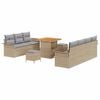 vidaXL Conjunto de Sof&aacute; de Jardim 10 unid. 9-N&uacute;mero de lugares