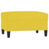 vidaXL Apoio de p&eacute;s 70x55x41 cm tecido amarelo-claro