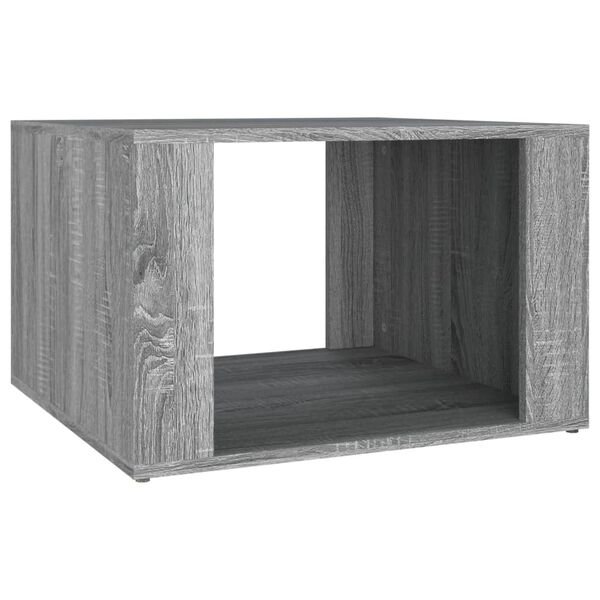 vidaXL Mesa de cabeceira 57x55x36 cm derivados madeira cinzento sonoma
