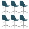 vidaXL Cadeiras de jantar girat&oacute;rias 4 pcs PP turquesa