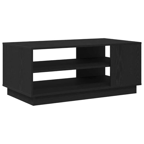 vidaXL Mesa de centro Carvalho Preto 102 x 55 x 43 cm