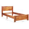 vidaXL Estrutura de cama 90x200 cm madeira de ac&aacute;cia maci&ccedil;a