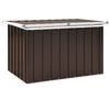 vidaXL Caixa de armazenamento de jardim marrom 109x67x65 cm