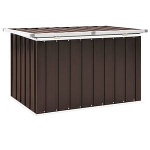vidaXL Caixa de armazenamento de jardim marrom 109x67x65 cm