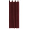 vidaXL Cortinas opacas 2 pcs Vinho Vermelho 140 x 245 cm Veludo