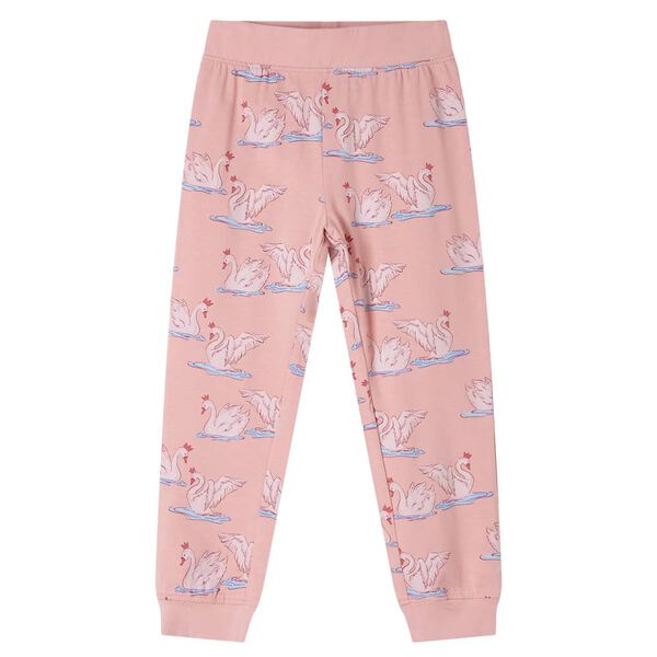 Pijama de manga comprida para criança rosa-claro 116