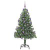 vidaXL &Aacute;rvore de Natal com 300 LEDs com suporte Verde 210 cm PVC