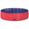 vidaXL Piscina Infantil Vermelho e Azul &Oslash; 120 x 30 cm