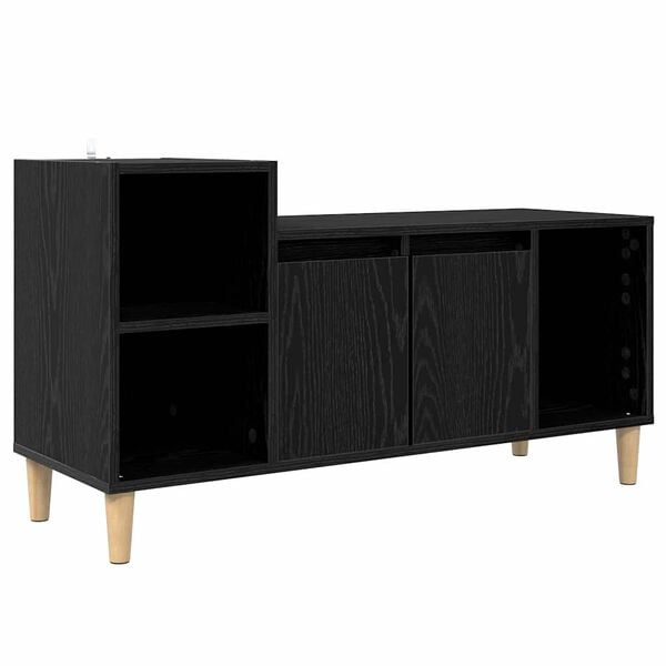 vidaXL Gabinete para TV Carvalho Preto 100 x 35 x 55 cm