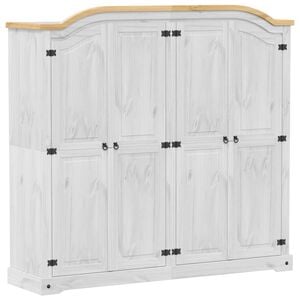 vidaXL Roupeiro Corona 194x52x186 cm madeira de pinho maci&ccedil;a