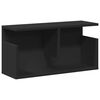 vidaXL Arm&aacute;rio de parede 60x20x30 cm derivados de madeira preto