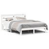 vidaXL Estrutura de cama c/ cabeceira sem colch&atilde;o 140x190 cm branco