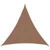 vidaXL Vela de Sombra Cinzento-acastanhado 2 x 2 x 2 m HDPE