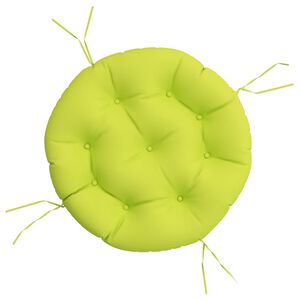 vidaXL Almofad&atilde;o redondo &Oslash; 60 x11 cm tecido oxford verde brilhante