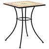 vidaXL Mesa de bistrô em mosaico 60x60x74 cm cerâmica terracota