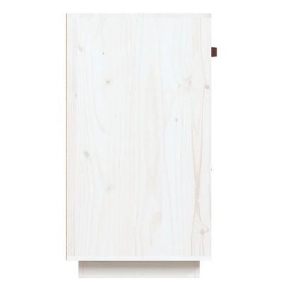 vidaXL Aparador 100x40x75 cm madeira de pinho maciça branco