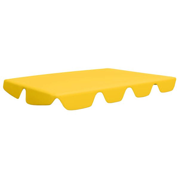 vidaXL Toldo suplente baloiço jardim 188/168x145/110 cm amarelo