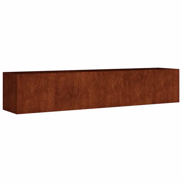 vidaXL Canteiro elevado de jardim 200x40x40 cm a&ccedil;o corten