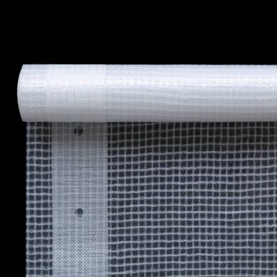vidaXL Lona em tecido imitação de gaze 260 g/m² 1,5x10 m branco