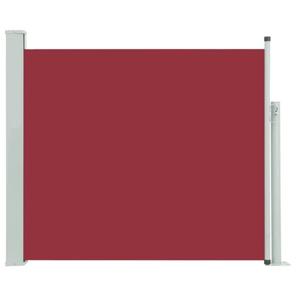 vidaXL Toldo lateral retrátil para pátio 100x300 cm vermelho