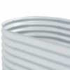 vidaXL Canteiro elevado de jardim aço galvanizado 320x80x81cm prateado