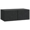 vidaXL Gabinete de TV de Parede 98 x 31 cm Preto Derivados de Madeira