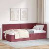 vidaXL Estrutura de Cama de Canto Vinho Vermelho 100 cm x 200 cm