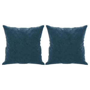 vidaXL Almofadas decorativas 2 pcs 40x40 cm veludo azul