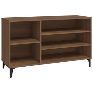 vidaXL Sapateira 102x36x60 cm derivados de madeira carvalho castanho
